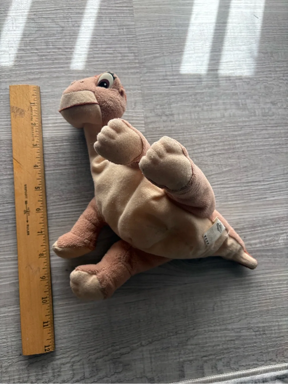 VTG 1990’s The Land Before Time Littlefoot Plush Toy Equity Toys 10”